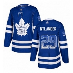 Mens Adidas Toronto Maple Leafs 29 William Nylander Authentic Blue Drift Fashion NHL Jersey  Mens Adidas Toronto Maple Leafs 29 William Nylander Authentic Blue Drift Fashion NHL Jersey