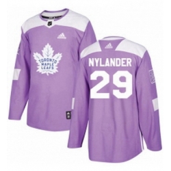 Mens Adidas Toronto Maple Leafs 29 William Nylander Authentic Purple Fights Cancer Practice NHL Jersey  Mens Adidas Toronto Maple Leafs 29 William Nylander Authentic Purple Fights Cancer Practice NHL Jersey