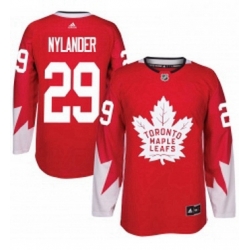 Mens Adidas Toronto Maple Leafs 29 William Nylander Premier Red Alternate NHL Jersey  Mens Adidas Toronto Maple Leafs 29 William Nylander Premier Red Alternate NHL Jersey