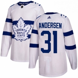 Mens Adidas Toronto Maple Leafs 31 Frederik Andersen Authentic White 2018 Stadium Series NHL Jersey  Mens Adidas Toronto Maple Leafs 31 Frederik Andersen Authentic White 2018 Stadium Series NHL Jersey