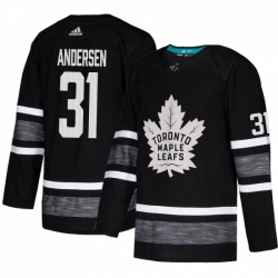 Mens Adidas Toronto Maple Leafs 31 Frederik Andersen Black 2019 All Star Game Parley Authentic Stitched NHL Jersey  Mens Adidas Toronto Maple Leafs 31 Frederik Andersen Black 2019 All Star Game Parley Authentic Stitched NHL Jersey
