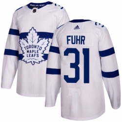 Mens Adidas Toronto Maple Leafs 31 Grant Fuhr Authentic White 2018 Stadium Series NHL Jersey  Mens Adidas Toronto Maple Leafs 31 Grant Fuhr Authentic White 2018 Stadium Series NHL Jersey