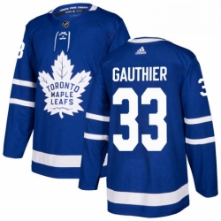 Mens Adidas Toronto Maple Leafs 33 Frederik Gauthier Authentic Royal Blue Home NHL Jersey  Mens Adidas Toronto Maple Leafs 33 Frederik Gauthier Authentic Royal Blue Home NHL Jersey