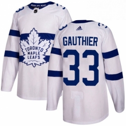 Mens Adidas Toronto Maple Leafs 33 Frederik Gauthier Authentic White 2018 Stadium Series NHL Jersey  Mens Adidas Toronto Maple Leafs 33 Frederik Gauthier Authentic White 2018 Stadium Series NHL Jersey