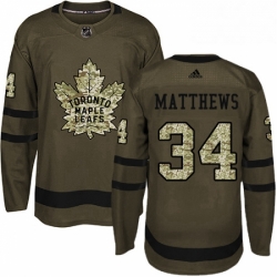 Mens Adidas Toronto Maple Leafs 34 Auston Matthews Authentic Green Salute to Service NHL Jersey  Mens Adidas Toronto Maple Leafs 34 Auston Matthews Authentic Green Salute to Service NHL Jersey
