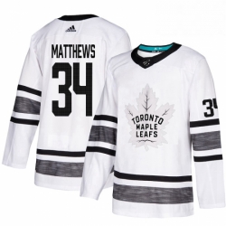Mens Adidas Toronto Maple Leafs 34 Auston Matthews White 2019 All Star Game Parley Authentic Stitched NHL Jersey  Mens Adidas Toronto Maple Leafs 34 Auston Matthews White 2019 All Star Game Parley Authentic Stitched NHL Jersey
