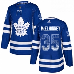 Mens Adidas Toronto Maple Leafs 35 Curtis McElhinney Authentic Blue Drift Fashion NHL Jersey  Mens Adidas Toronto Maple Leafs 35 Curtis McElhinney Authentic Blue Drift Fashion NHL Jersey