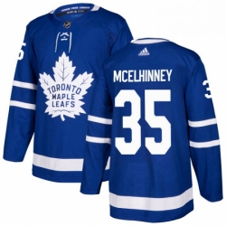 Mens Adidas Toronto Maple Leafs 35 Curtis McElhinney Premier Royal Blue Home NHL Jersey  Mens Adidas Toronto Maple Leafs 35 Curtis McElhinney Premier Royal Blue Home NHL Jersey