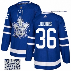 Mens Adidas Toronto Maple Leafs 36 Josh Jooris Authentic Royal Blue Fashion Gold NHL Jersey  Mens Adidas Toronto Maple Leafs 36 Josh Jooris Authentic Royal Blue Fashion Gold NHL Jersey