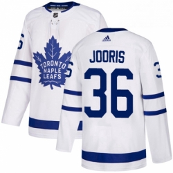 Mens Adidas Toronto Maple Leafs 36 Josh Jooris Authentic White Away NHL Jersey  Mens Adidas Toronto Maple Leafs 36 Josh Jooris Authentic White Away NHL Jersey