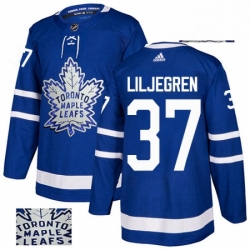 Mens Adidas Toronto Maple Leafs 37 Timothy Liljegren Authentic Royal Blue Fashion Gold NHL Jersey  Mens Adidas Toronto Maple Leafs 37 Timothy Liljegren Authentic Royal Blue Fashion Gold NHL Jersey
