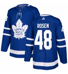 Mens Adidas Toronto Maple Leafs 48 Calle Rosen Authentic Royal Blue Home NHL Jersey 