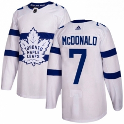 Mens Adidas Toronto Maple Leafs 7 Lanny McDonald Authentic White 2018 Stadium Series NHL Jersey  Mens Adidas Toronto Maple Leafs 7 Lanny McDonald Authentic White 2018 Stadium Series NHL Jersey