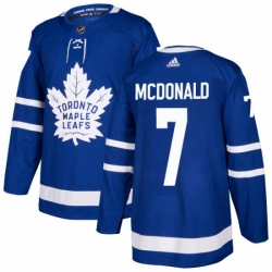 Mens Adidas Toronto Maple Leafs 7 Lanny McDonald Premier Royal Blue Home NHL Jersey  Mens Adidas Toronto Maple Leafs 7 Lanny McDonald Premier Royal Blue Home NHL Jersey