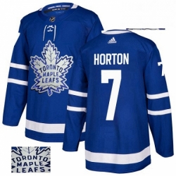 Mens Adidas Toronto Maple Leafs 7 Tim Horton Authentic Royal Blue Fashion Gold NHL Jersey  Mens Adidas Toronto Maple Leafs 7 Tim Horton Authentic Royal Blue Fashion Gold NHL Jersey