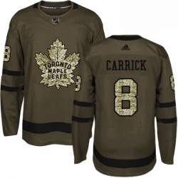 Mens Adidas Toronto Maple Leafs 8 Connor Carrick Authentic Green Salute to Service NHL Jersey  Mens Adidas Toronto Maple Leafs 8 Connor Carrick Authentic Green Salute to Service NHL Jersey