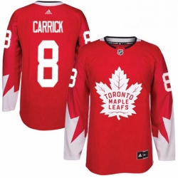 Mens Adidas Toronto Maple Leafs 8 Connor Carrick Authentic Red Alternate NHL Jersey  Mens Adidas Toronto Maple Leafs 8 Connor Carrick Authentic Red Alternate NHL Jersey