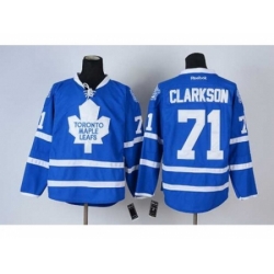 NHL Jerseys Toronto Maple Leafs #71 Clarkson blue NHL Jerseys Toronto Maple Leafs #71 Clarkson blue