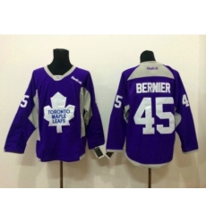 NHL Toronto Maple Leafs #45 bernier purple Jerseys