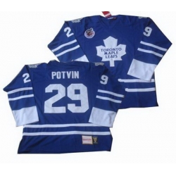 Toronto Maple Leafs #29 Felix Potvin Throwback Blue Jersey Toronto Maple Leafs #29 Felix Potvin Throwback Blue Jersey