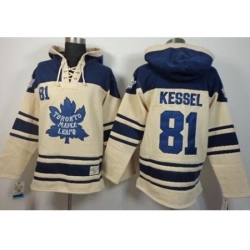 Toronto Maple Leafs 81 Phil Kessel Cream Stitched NHL Sawyer Hooded Sweatshirt Toronto Maple Leafs 81 Phil Kessel Cream Stitched NHL Sawyer Hooded Sweatshirt