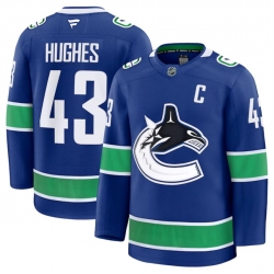 Men Vancouver Canucks Active Player Custom Blue 2024 25 Home Stitched Hockey Jersey