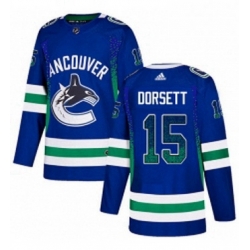 Mens Adidas Vancouver Canucks 15 Derek Dorsett Authentic Blue Drift Fashion NHL Jersey  Mens Adidas Vancouver Canucks 15 Derek Dorsett Authentic Blue Drift Fashion NHL Jersey