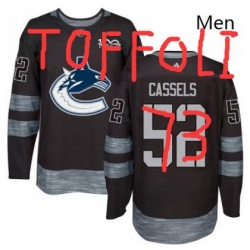 Mens Adidas Vancouver Canucks 73 Tyler TOFFOLI Premier Black 1917 2017 100th Anniversary NHL Jersey