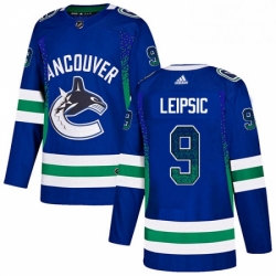 Mens Adidas Vancouver Canucks 9 Brendan Leipsic Authentic Blue Drift Fashion NHL Jersey  Mens Adidas Vancouver Canucks 9 Brendan Leipsic Authentic Blue Drift Fashion NHL Jersey