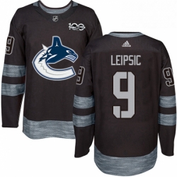 Mens Adidas Vancouver Canucks 9 Brendan Leipsic Premier Black 1917 2017 100th Anniversary NHL Jersey  Mens Adidas Vancouver Canucks 9 Brendan Leipsic Premier Black 1917 2017 100th Anniversary NHL Jersey