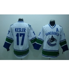 Vancouver Canucks 17 Kesler white Jersey A patch