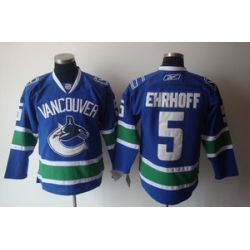 Vancouver Canucks 5 Ehrhoff blue Jerseys