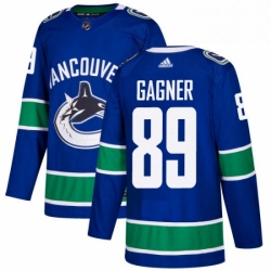 Youth Adidas Vancouver Canucks 89 Sam Gagner Authentic Blue Home NHL Jersey 