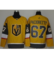 Men Vegas Golden Knights 67 Max Pacioretty Gold 2020 21 Adidas Jersey