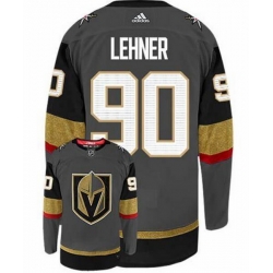 Men Vegas Golden Knights 90 Robin Lehner Gray Adidas Jersey