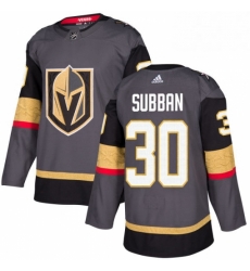 Mens Adidas Vegas Golden Knights 30 Malcolm Subban Premier Gray Home NHL Jersey 