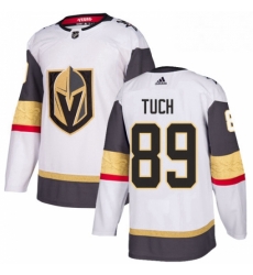 Mens Adidas Vegas Golden Knights 89 Alex Tuch Authentic White Away NHL Jersey 