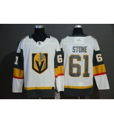 Vegas Golden Knights 61 Mark Stone White With Special Glittery Logo Adidas Jersey