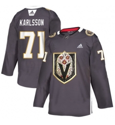 Vegas Golden Knights 71 William Karlsson Gray Dia De Los Muertos Adidas Jersey 589