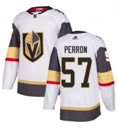 Womens Adidas Vegas Golden Knights 57 David Perron Authentic White Away NHL Jersey 