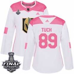 womens alex tuch vegas golden knights jersey white pink adidas 89 nhl 2018 stanley cup final authentic fashion