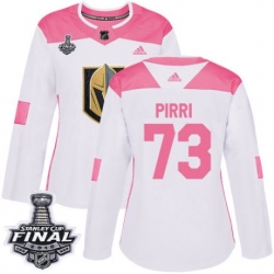 womens brandon pirri vegas golden knights jersey white pink adidas 73 nhl 2018 stanley cup final authentic fashion