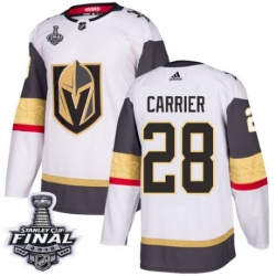 womens william carrier vegas golden knights jersey white adidas 28 nhl away 2018 stanley cup final authentic