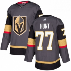 Youth Adidas Vegas Golden Knights 77 Brad Hunt Authentic Gray Home NHL Jersey 