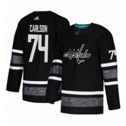 Mens Adidas Washington Capitals 74 John Carlson Black 2019 All Star Game Parley Authentic Stitched NHL Jersey 