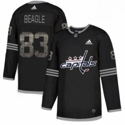 Mens Adidas Washington Capitals 83 Jay Beagle Black 1 Authentic Classic Stitched NHL Jersey 