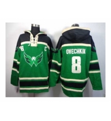 NHL Jerseys Washington Capitals #8 Alex ovechkin green[pullover hooded sweatshirt patch c]