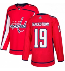 Youth Adidas Washington Capitals 19 Nicklas Backstrom Authentic Red Home NHL Jersey 