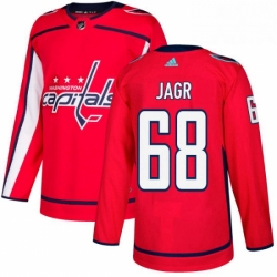 Youth Adidas Washington Capitals 68 Jaromir Jagr Authentic Red Home NHL Jersey 