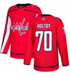 Youth Adidas Washington Capitals 70 Braden Holtby Premier Red Home NHL Jersey 